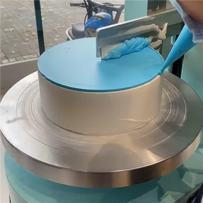 Gâteau krèm plak blanch Smoothing Glavraj Smoother gato Glavraj machin